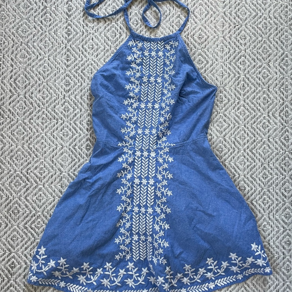 Tularosa blue dress size small.